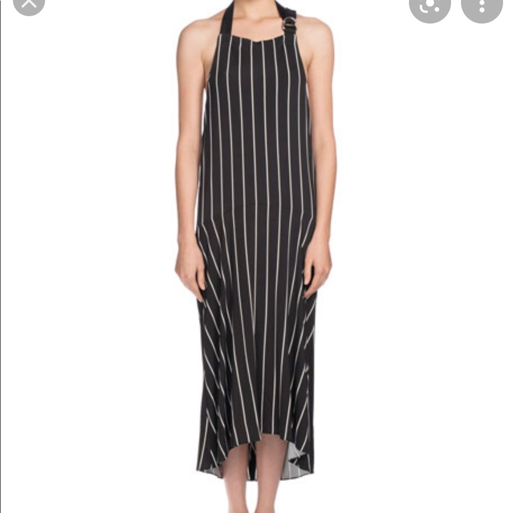 Balenciaga Striped Halter Apron Dress ❤️